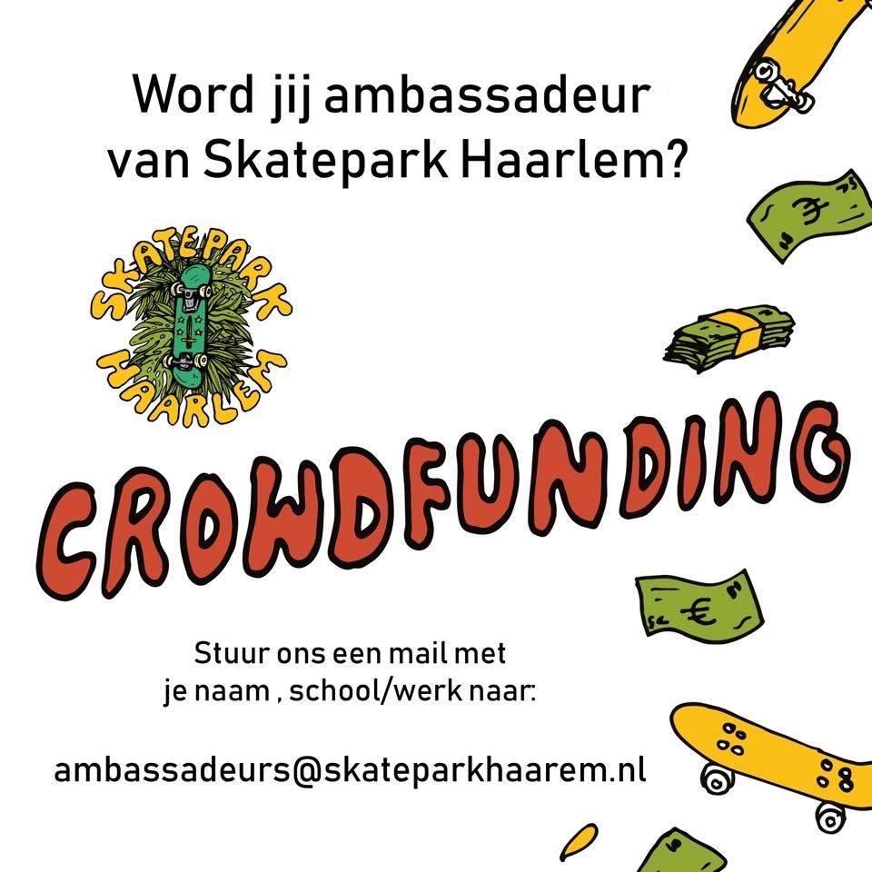 Ambassadeurs voor crowdfunding Skatepark Haarlem