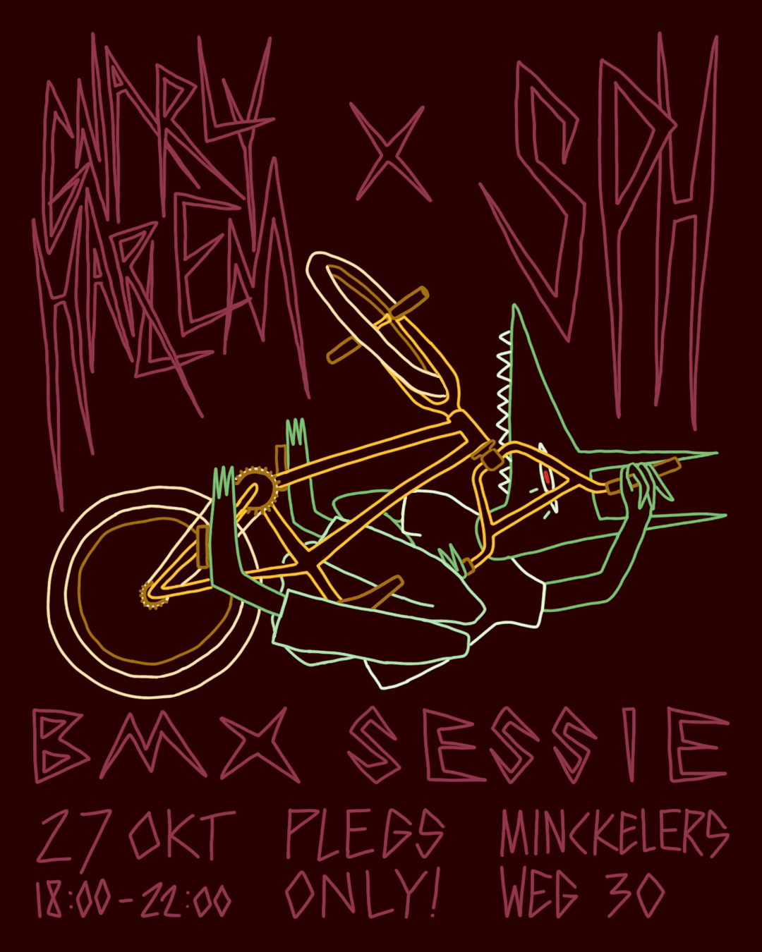 Eerste BMX sessie Skatepark Haarlem