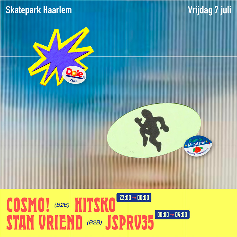 Cosmo, Hitsko, Stan Vriend en JSPRV35 7 juli Skatepark Haarlem