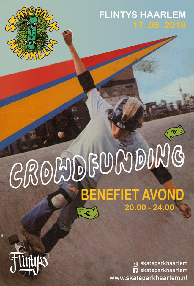 Flintys Crowdfunding Night Skatepark Haarlem flyer