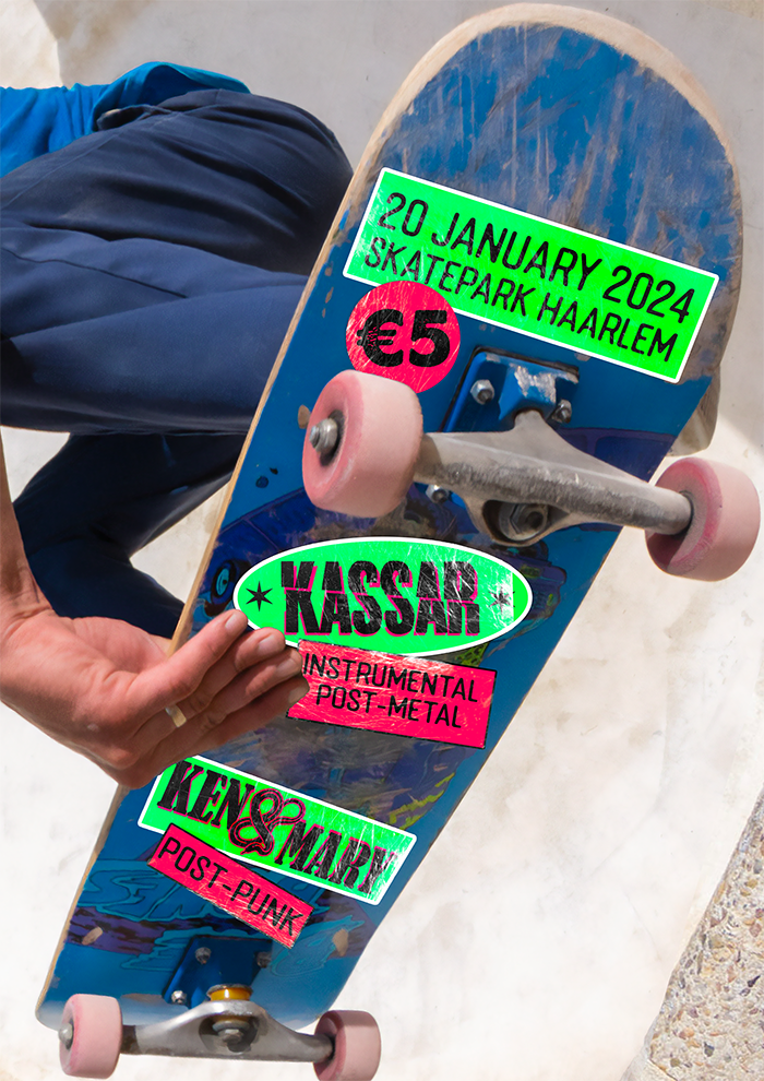 KEN&MARY en Kassar in Skatepark Haarlem op 20 januari 2024