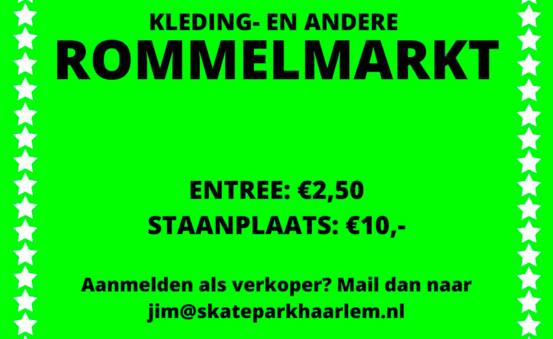 Rommelmarkt Skatepark Haarlem