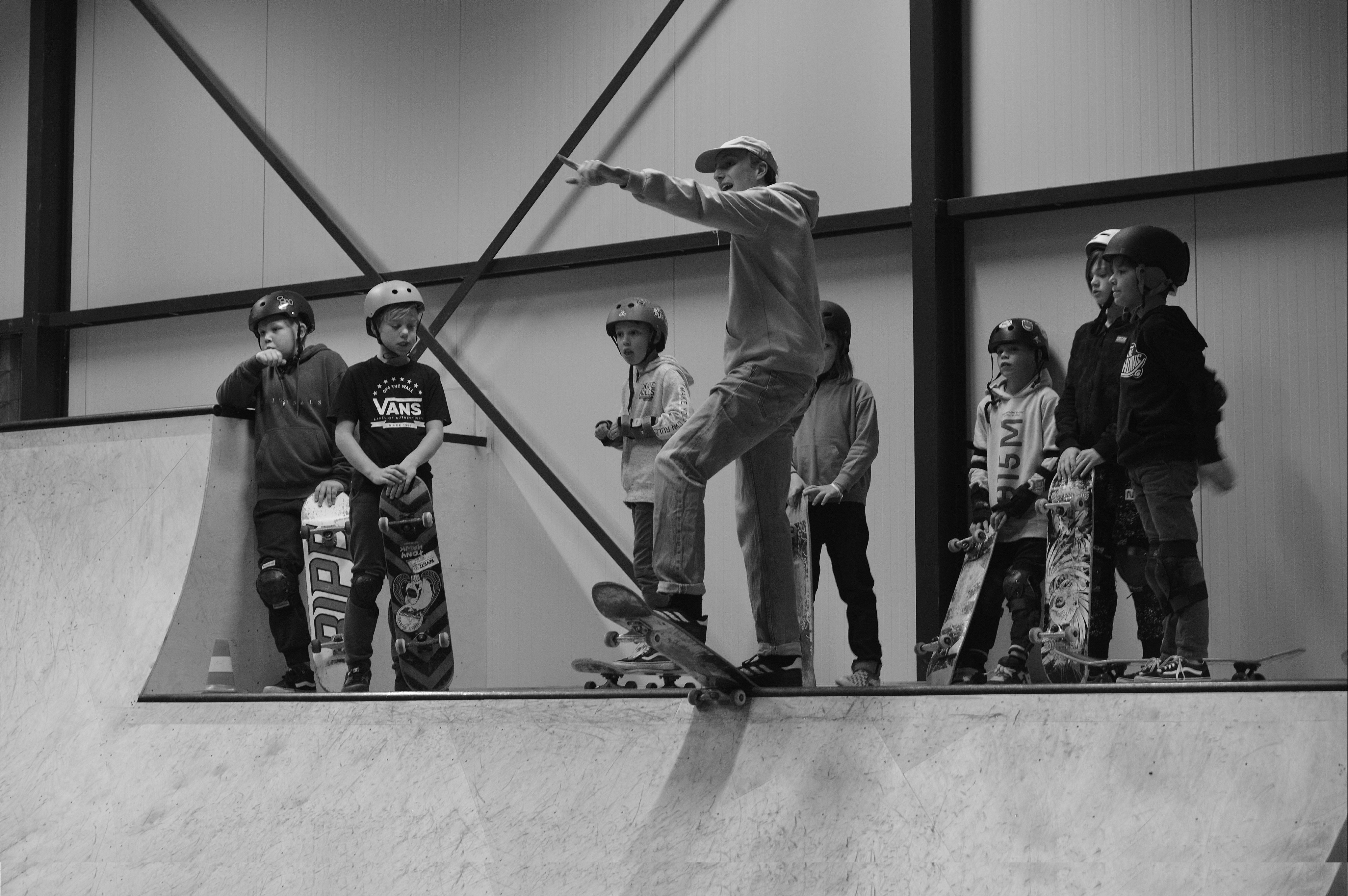 Skateboardles in Skatepark Haarlem