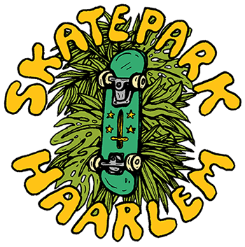 Floor van het Nederend - Logo Skatepark Haarlem Skateboard