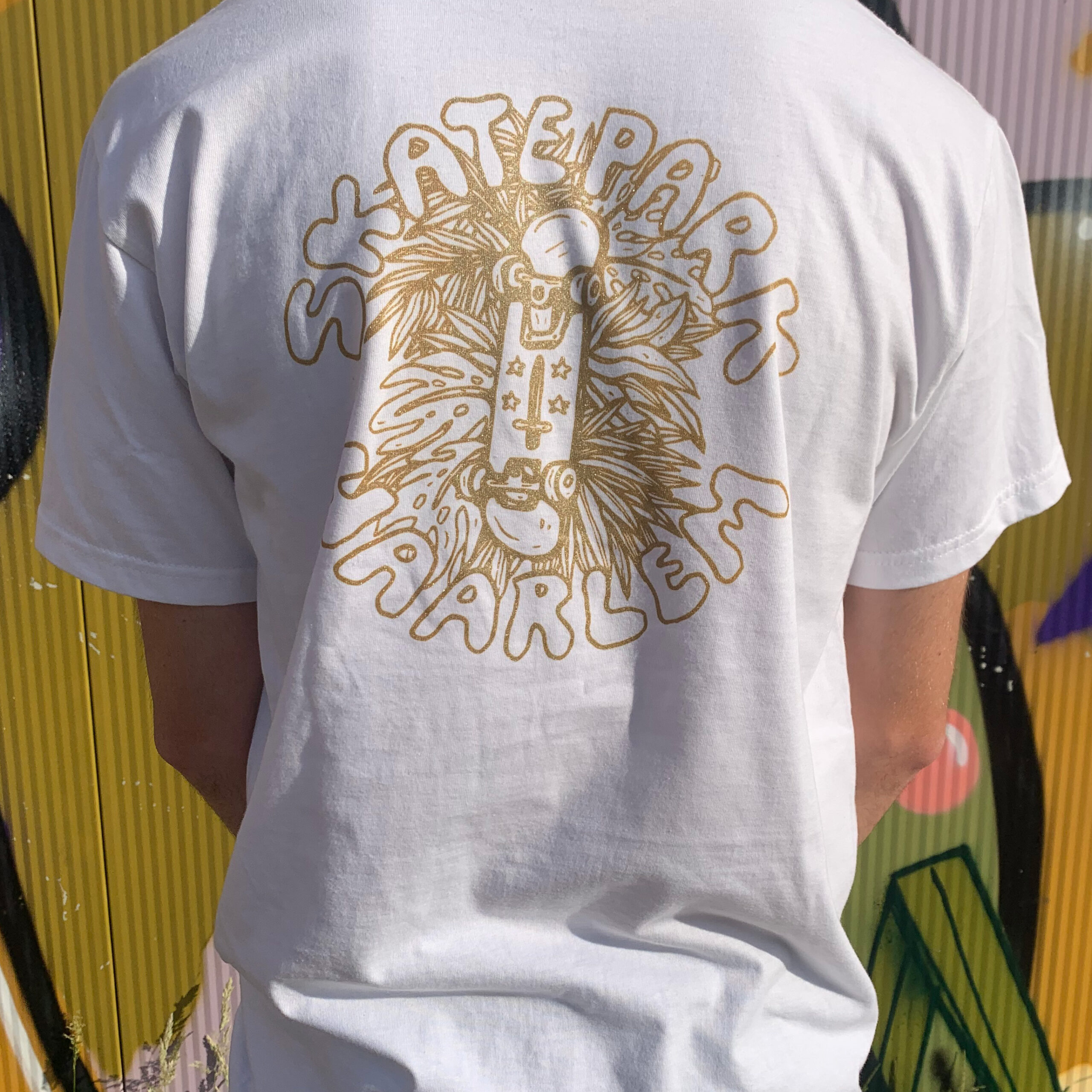 Skatepark Haarlem t-shirt goud